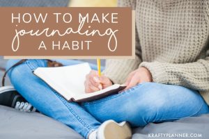 Creating Habits for a Healthier Life: The Role of Journaling